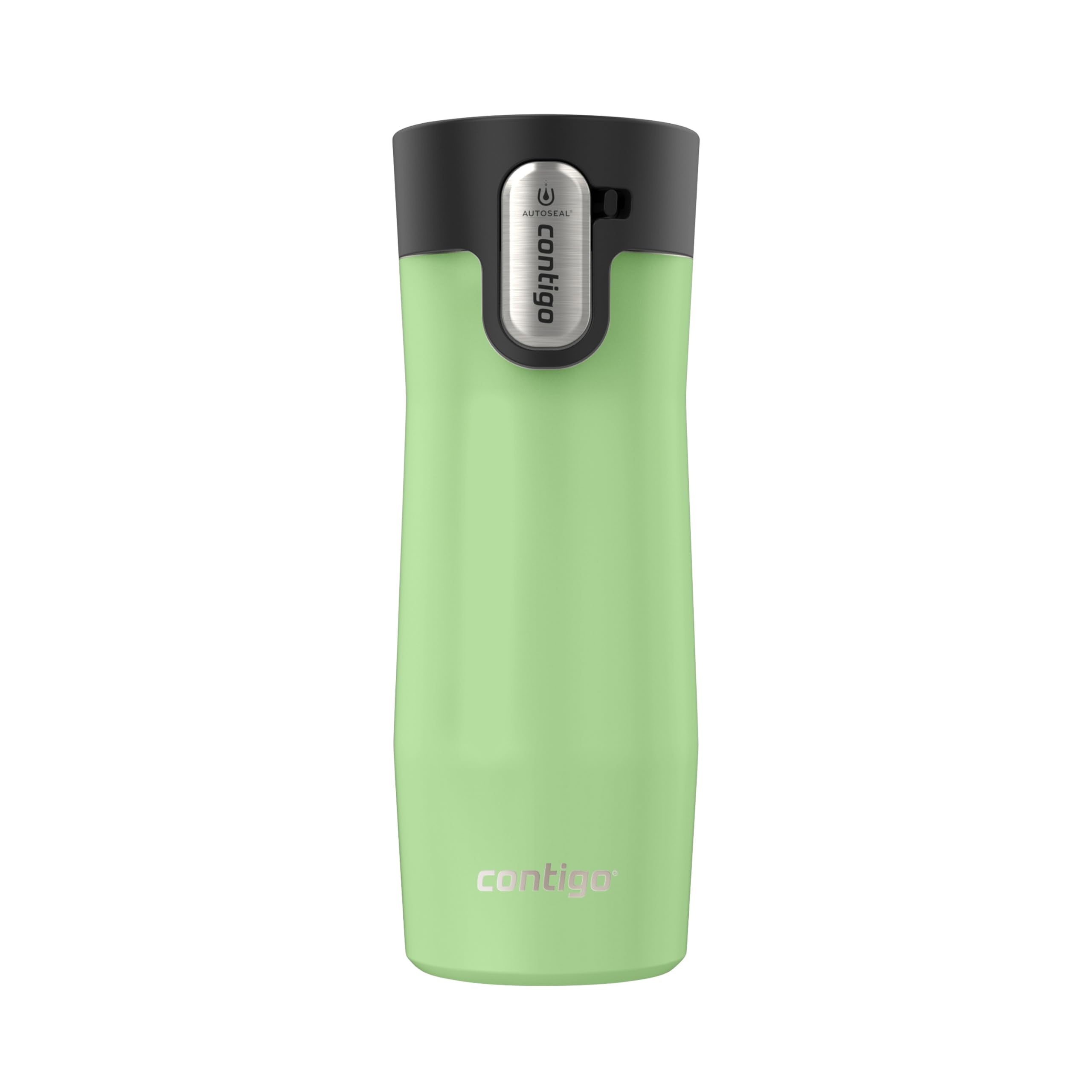 Contigo West Loop 3.0 Stainless Steel Travel Mug with Tea-Bag Hook & Spill-Proof Lid, Vacuum-Insulated Reusable Cup Coffee and Tea, 16 oz (473 mL), Cucumber - Keeps Drinks Hot up to 11 Hours 🍁 All In One Marketplace Canada