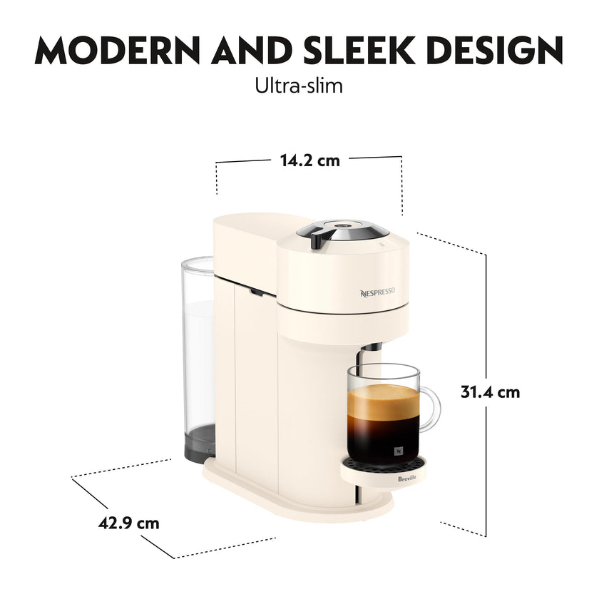 Nespresso Vertuo Next Single Serve Coffee and Espresso Machine by Breville, White and Chrome 🍁 All In One Marketplace Canada