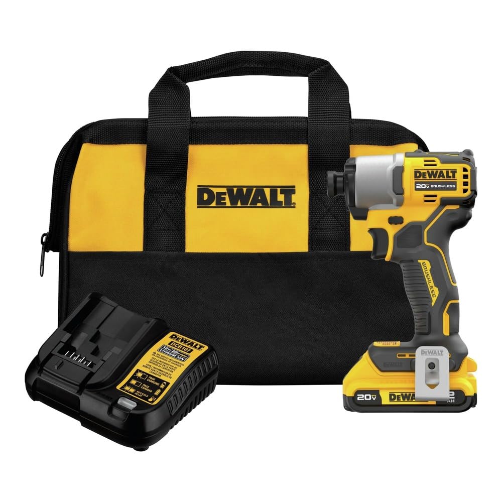 DEWALT 20V MAX Brushless Cordless Impact Driver 1/4-In, Lightweight, Variable Speed, LED (DCF840D1) 🍁 All In One Marketplace Canada