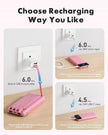 Charmast Portable Charger with Built in Cables, Power Bank with Cords Wires, Slim 10000mAh Travel Battery Pack 6 Outputs 3 Inputs 3A Fast Charging for Samsung Google Pixel LG Moto iPhone iPad 🍁 All In One Marketplace Canada