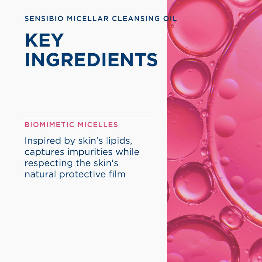 Bioderma Sensibio Micellar Cleansing Oil, 1st Ecobiological Micellar Formula Gentle Face Cleanser, Cleanses, Soothes & Nourishes Skin, Oil-to-Milk Texture, Fragrance-Free, Gentle on Skin 🍁 All In One Marketplace Canada