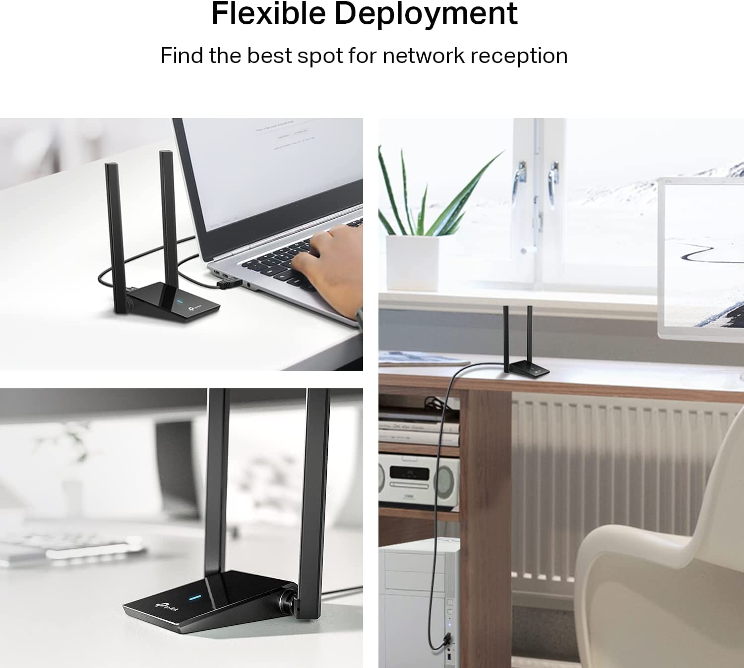 TP-Link AX1800 WiFi 6 USB Adapter for Desktop PC (Archer TX20U Plus) - Wireless Network Adapter with 2.4GHz, 5GHz, High Gain Dual Band 5dBi Antenna, WPA3, Supports Windows 11/10 🍁 All In One Marketplace Canada