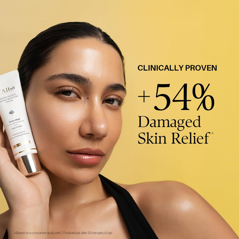 d'alba Piedmont White Truffle Double Moisture Cream, 2-in-1 Face Moisturizer, Vegan Skincare, Vegan Collegen, Skin Firming and Tightening, Dual Formula in ONE tube, Korean Skincare 🍁 All In One Marketplace Canada
