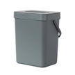 EKO Puro Mini Wall-Mounted Trash Can with Lid, Indoor Food Waste Compost Bucket, 0.79 Gal / 3L Small Hanging Trash Can for Kitchen (Grey) 🍁 All In One Marketplace Canada