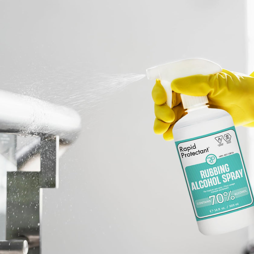 Isopropyl Alcohol Spray 70% - Rubbing Alcohol 70 Percent - 500ml - USP Grade - Made in Canada (1 spray bottle, 500ml) 🍁 All In One Marketplace Canada