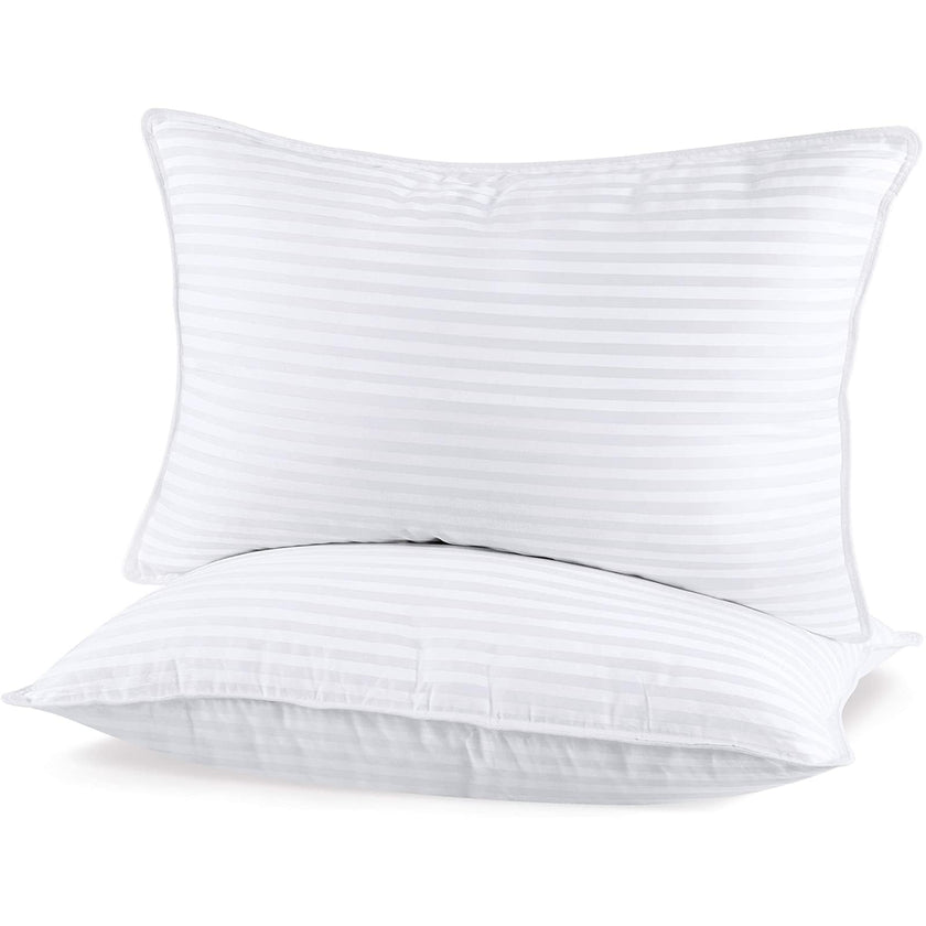SHERWOOD Pillows Queen Size 2 Pack Hotel Pillow with Cotton Cover and Down Alternative Fiber Fill Bed Pillow for Sleeping(White, Queen 20x30 inch) 🍁 All In One Marketplace Canada