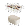 Pure Future 2-Pack Snackle Box Containers with Handles - Divided Serving Tray with Lids, 8 Compartments Charcuterie Box for Travel, Movie Nights & Parties (Hand Wash Only) 🍁 All In One Marketplace Canada