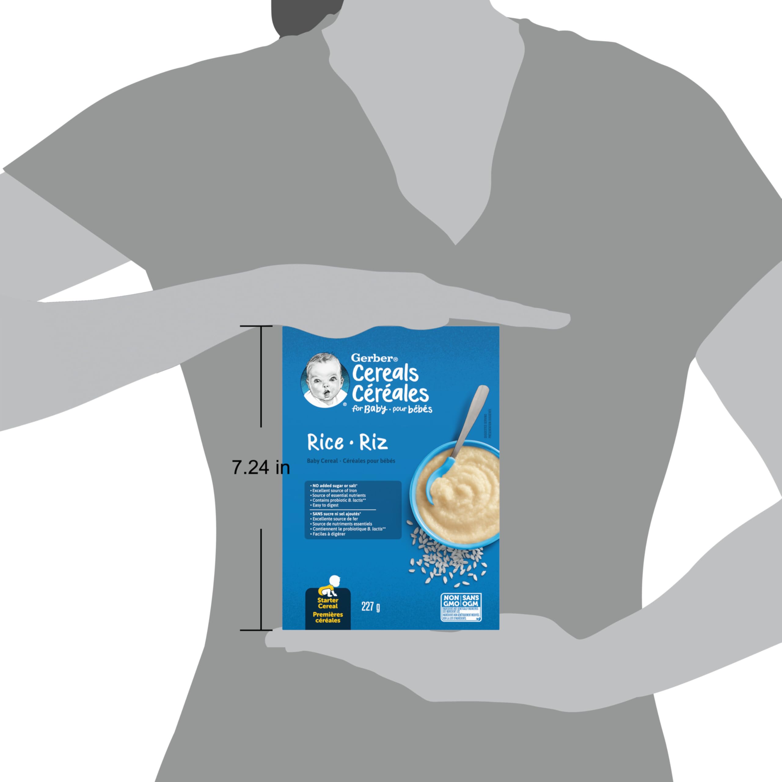GERBER Cereal Stage 1 - Rice, Baby Food, Cereals, Starter Stage, 227 g, 6 Pack - Packaging May Vary 🍁 All In One Marketplace Canada