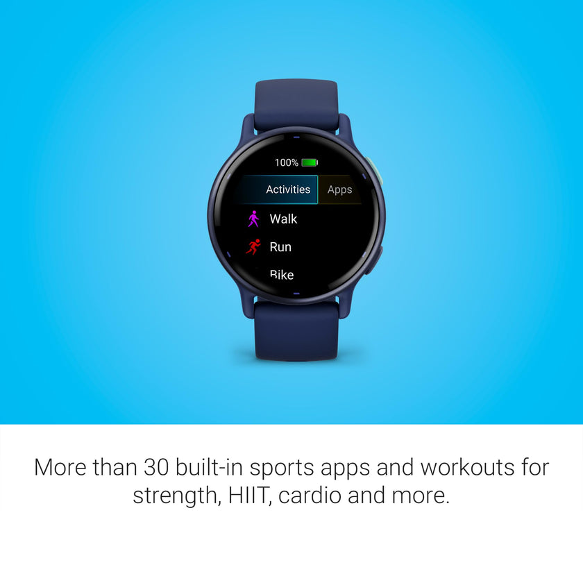 Garmin vívoactive 5, Health and Fitness GPS Smartwatch, AMOLED Display, Up to 11 Days of Battery, Navy 🍁 All In One Marketplace Canada