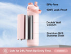 POWCAN 26 oz Insulated Water Bottle with 2-in-1 Straw and Spout Lid, Keep Cold 24H, Leak-Proof, Fits in Car Cup Holder, Stainless Steel Water Bottle for Sports, Travel, and School (Cotton Candy) 🍁 All In One Marketplace Canada