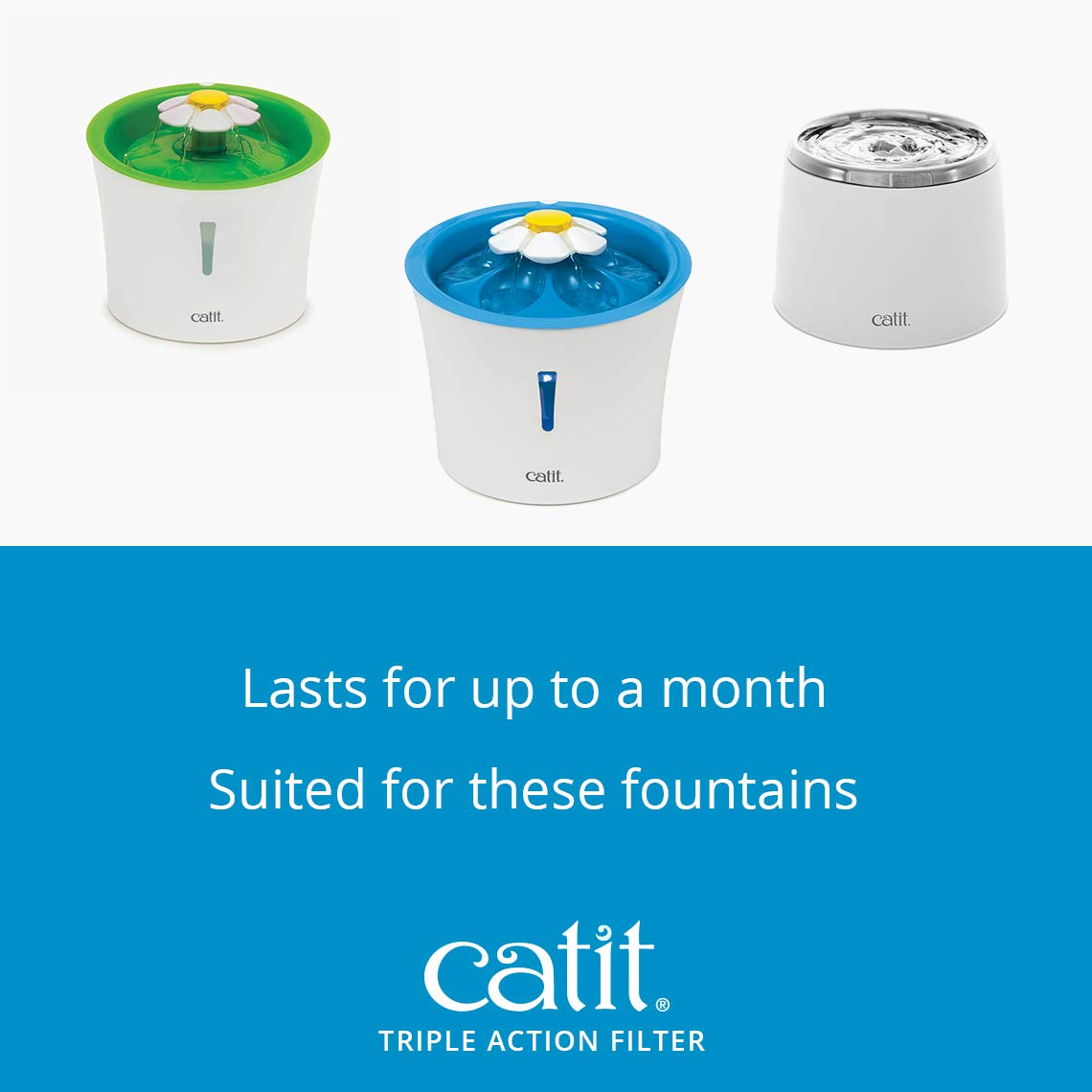 Catit Triple Action Fountain Filter - 12 Pack 🍁 All In One Marketplace Canada