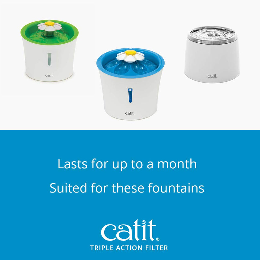 Catit Triple Action Fountain Filter - 12 Pack 🍁 All In One Marketplace Canada