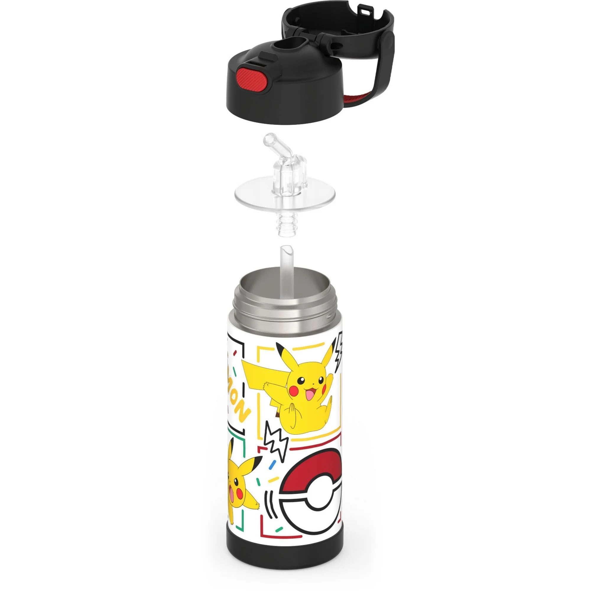 THERMOS FUNTAINER Water Bottle with Straw, 14oz, Pokemon 🍁 All In One Marketplace Canada