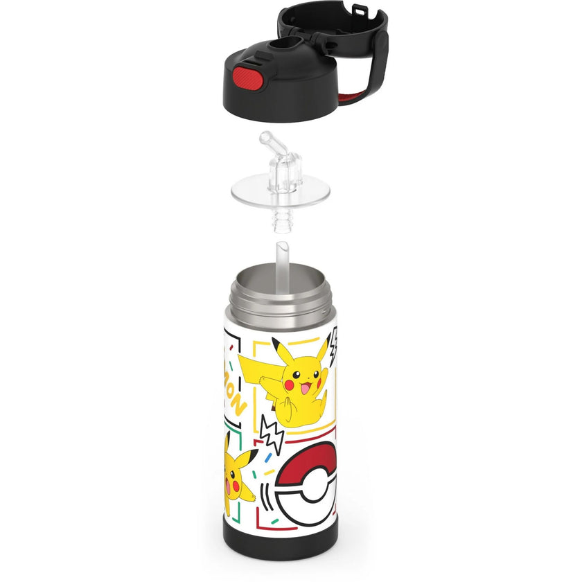 THERMOS FUNTAINER Water Bottle with Straw, 14oz, Pokemon 🍁 All In One Marketplace Canada