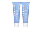 Thinksport SPF 50 plus Mineral Sunscreen, 3 Oz., Natural Sunblock for Sports & Active Use - Water Resistant - Sun Screen for Sun Protection, Pack of 2 🍁 All In One Marketplace Canada