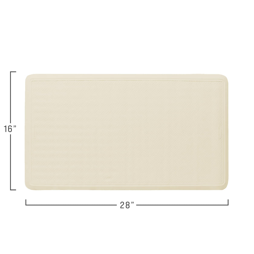 Rubbermaid Commercial Products Bath Tub and Shower Mat | Large - 28 x 16 in. | White | Machine Washable | Safti-Grip Non-Slip Bathroom Mat with Suction Cups for Home/Hotel/Shower/Bathtub 🍁 All In One Marketplace Canada