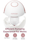 Momcozy Breast Pump Hands Free Mobile Style | M6, Wearable Breastfeeding Pump Ideal Rhythm for More Milk, DoubleFit Flange More Fit & Discreet with 3 Modes & 9 Levels, 24mm (Cozy Red, 2 Count) 🍁 All In One Marketplace Canada
