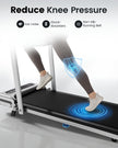 Yagud Walking Pad with 8% Incline, 3 in 1 Treadmill for Home & Office, 2.5HP Under Desk Treadmill with Handle, Portable Treadmill with Remote Control & Led Display, No Installation 🍁 All In One Marketplace Canada