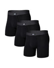 SAXX Underwear Co. Men's Core Cotton Boxer Brief Fly 3-Pack, Black/Graphite, Medium 🍁 All In One Marketplace Canada