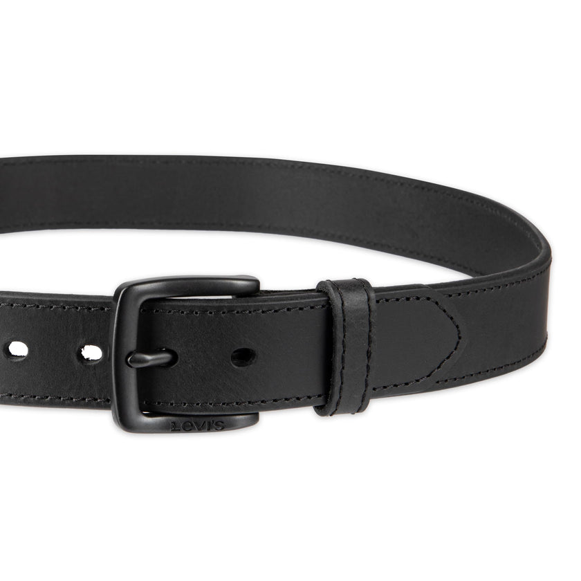 Levi's Casual Belt-Dress for Men Jeans with Thick Strap and Buckle, Matte Black, Medium (34-36) 🍁 All In One Marketplace Canada