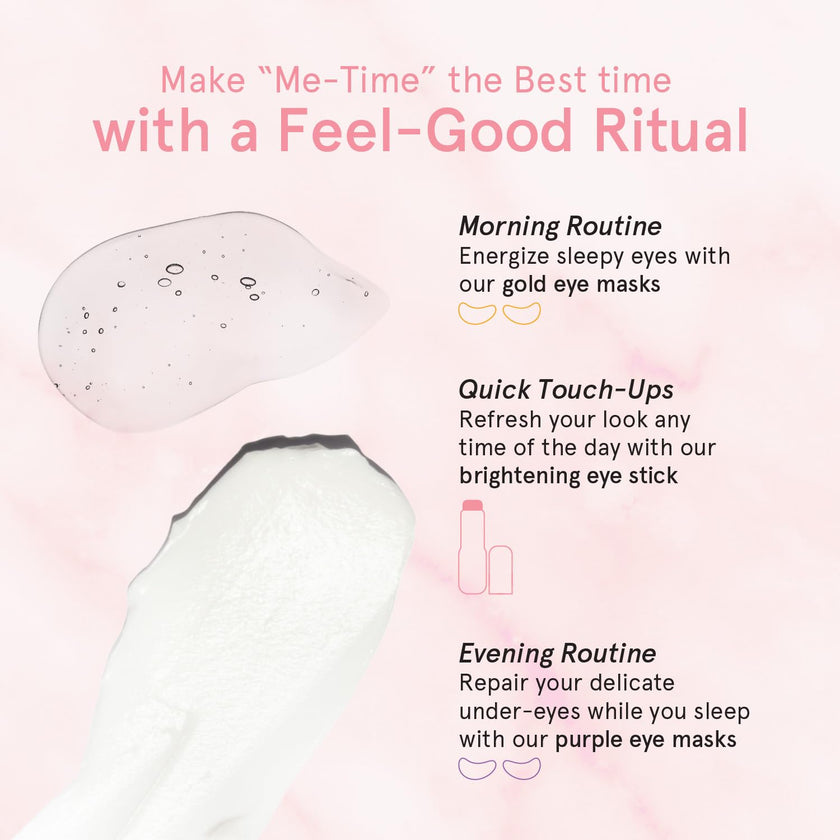 grace & stella Under Eye Brightener Balm Stick - Travel Essentials - Caffeine Eye Cream for Dark Circles, Puffiness, Wrinkles - Vegan Moisturizer Stick with Niacinamide, Hyaluronic Acid (0.13oz/3.5g) 🍁 All In One Marketplace Canada