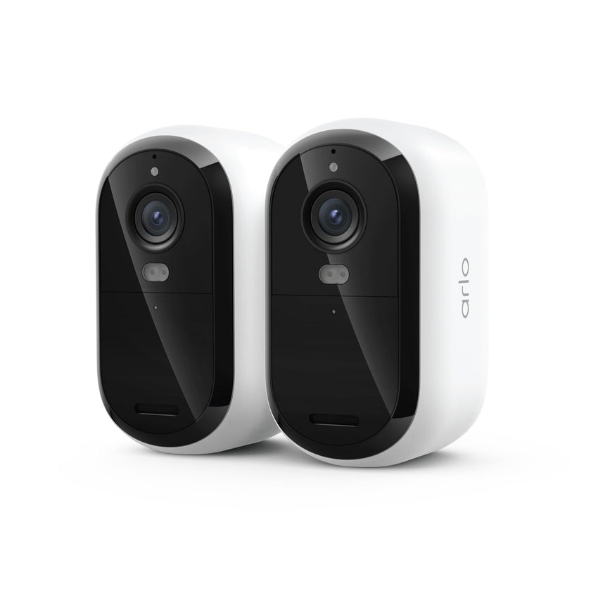 Arlo Essential Security Camera 2K (3rd Gen, 2025 Release) - Wireless Outdoor Camera, Battery Power, Person Recognition, Package Detection, Animated Preview, 1-Month Trial of Secure Plan, 2 Cam, White 🍁 All In One Marketplace Canada