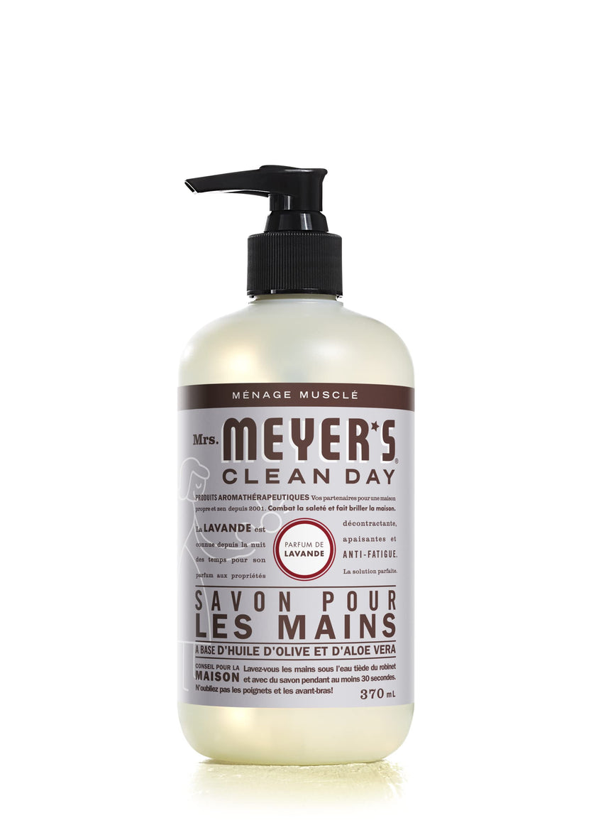 Mrs. Meyer's Clean Day Liquid Hand Soap, Cruelty Free & Biodegradable Hand Wash Formula Made with Essential Oils, Lavender Scent, 370 ml Bottles, 4 Pack 🍁 All In One Marketplace Canada