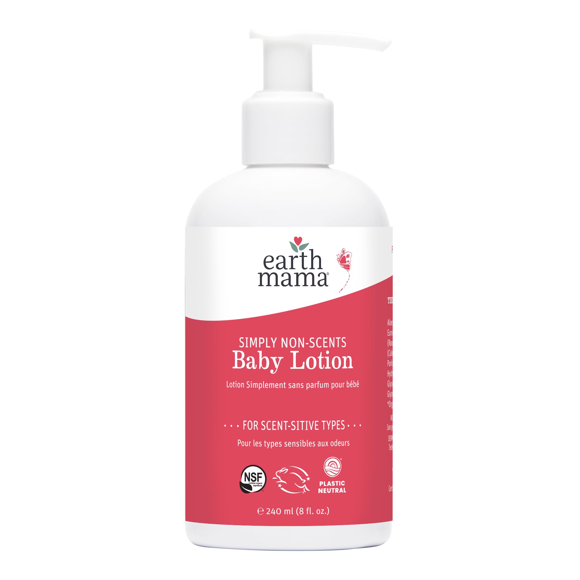 Earth Mama - Simply Non-Scents Baby Lotion for Dry Skin - 240 ml 🍁 All In One Marketplace Canada