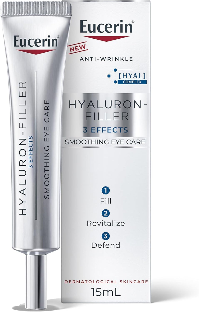 Eucerin Anti-Wrinkle Eye Cream, Smoothing, Anti-Age, Hyaluronic Acid, 15mL 🍁 All In One Marketplace Canada