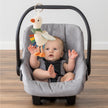 Itzy Ritzy Bitzy Traveler Car Seat & Stroller Toy for Babies – Developmental Sensory Toy Features Crinkle & Rattle Sounds & Multiple Textures – Hanging Travel Buddy for On-the-Go Entertainment (Goose) 🍁 All In One Marketplace Canada