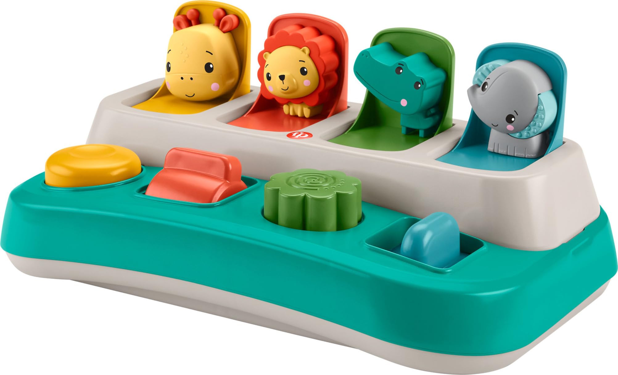 Fisher-Price Baby Early Learning Toy with Fine Motor Activities for Cause-and-Effect Play, Busy Buddies Pop-Up 🍁 All In One Marketplace Canada