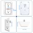 JcBlaon Outlet Extender Surge Protector - 6 Outlet Splitter with 4 USB Ports (2 USB C), Multiple Plug Expander Wall Charger, 3 Sided Multi Plug Wall Adapter Power Strip for Home Office Kitchen Travel 🍁 All In One Marketplace Canada
