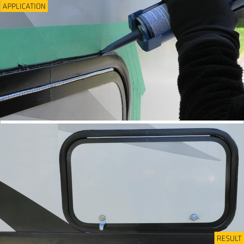 SIKA - Multi-Purpose sealant and Adhesive - Sikaflex-221 - Black - Ideal for RV and Motorhome Repair - Permanent - Weather Resistant - Paintable - 300 mL 🍁 All In One Marketplace Canada