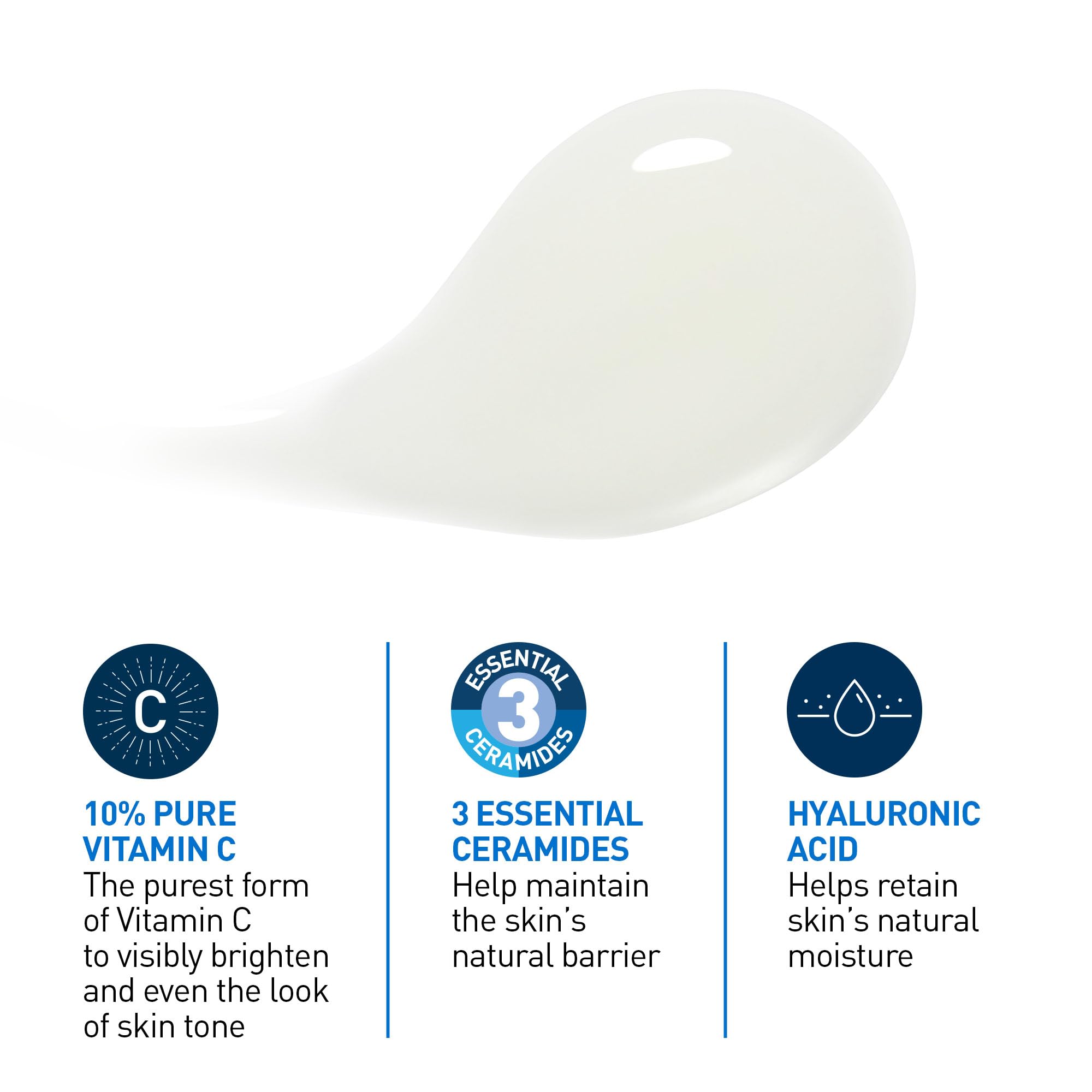 CeraVe Vitamin C Serum with Hyaluronic Acid, Ceramides & Vitamin B5, Skin Renewing 10% Pure Vitamin C Serum for Face, Reduces the Look of Dark Spots, Fragrance Free, Developed with Dermatologists, 30mL 🍁 All In One Marketplace Canada