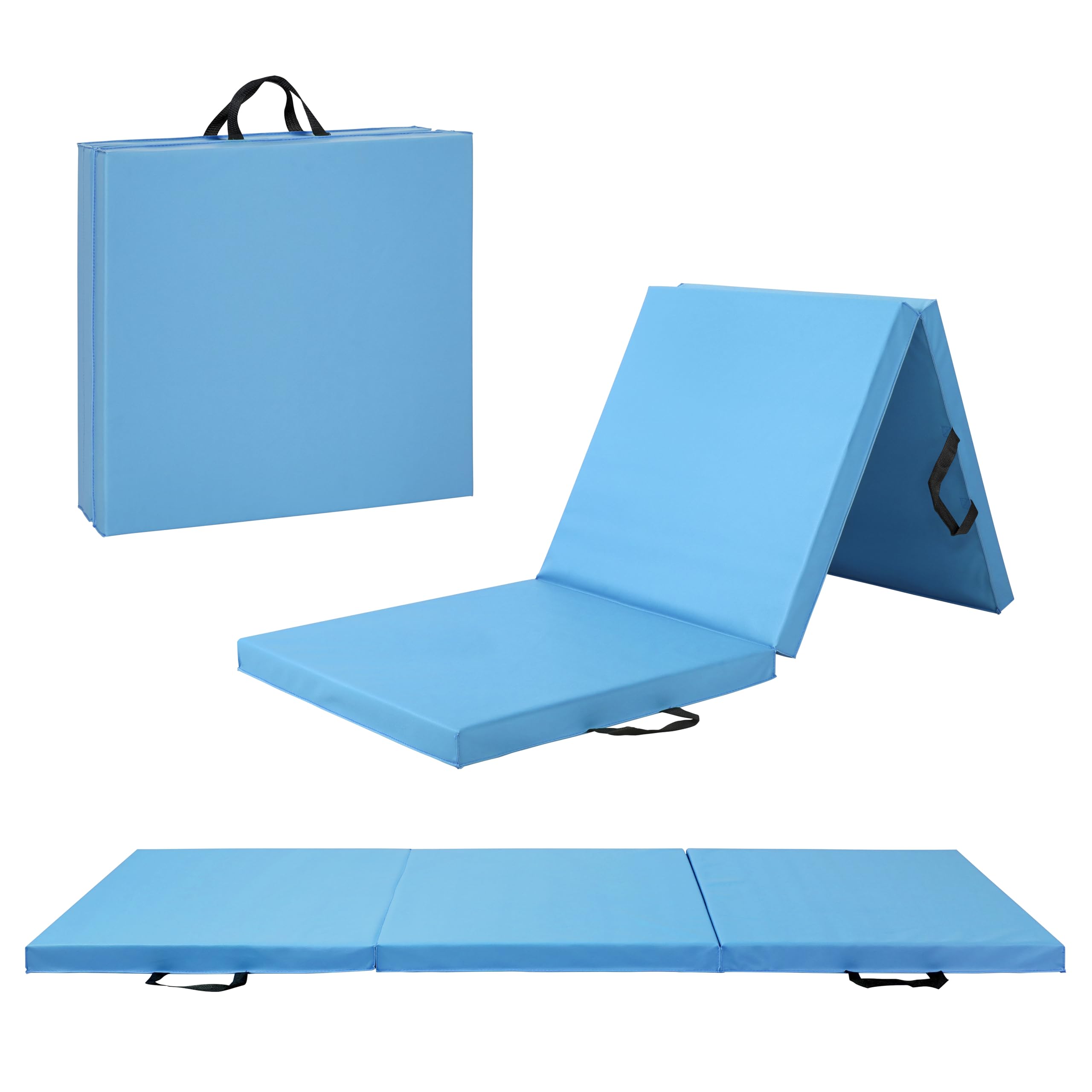 CAP Barbell Folding Exercise Mat – Durable, Anti-Tear, Thick Padding for Fitness, Aerobics, Gymnastics & Home Workouts. 72