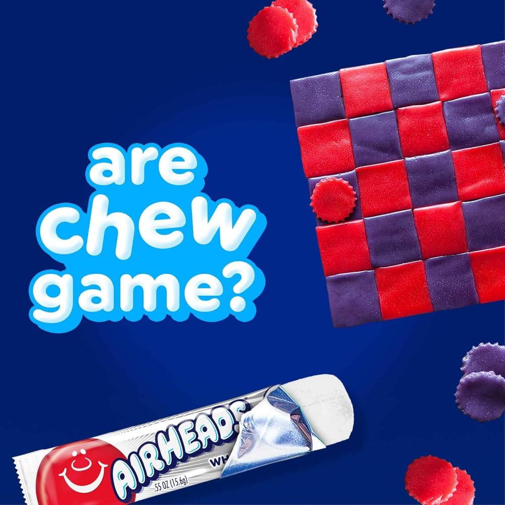 Airheads Candy Individually Wrapped Bars - White Mystery Flavour - Bulk Pack of 36 🍁 All In One Marketplace Canada
