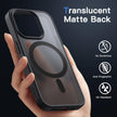 JETech Magnetic Case for iPhone 15 Pro 6.1-Inch Compatible with MagSafe, Translucent Matte Back Slim Shockproof Phone Cover (Black) 🍁 All In One Marketplace Canada