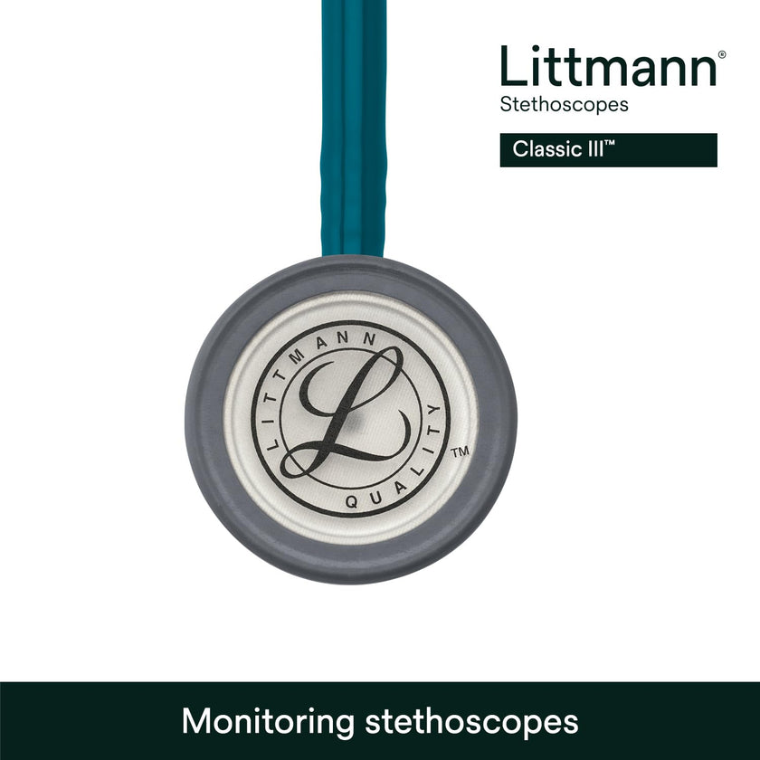 3M Littmann Classic III Monitoring Stethoscope, 5623, More Than 2X as Loud*, Weighs Less**, Stainless Steel Chestpiece, 69 cm (27