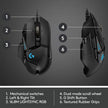 Logitech G502 Hero High Performance Wired Gaming Mouse, Hero 25K Sensor, 25,600 DPI, RGB, Adjustable Weights, 11 Programmable Buttons, On-Board Memory, PC/Mac, Black 🍁 All In One Marketplace Canada