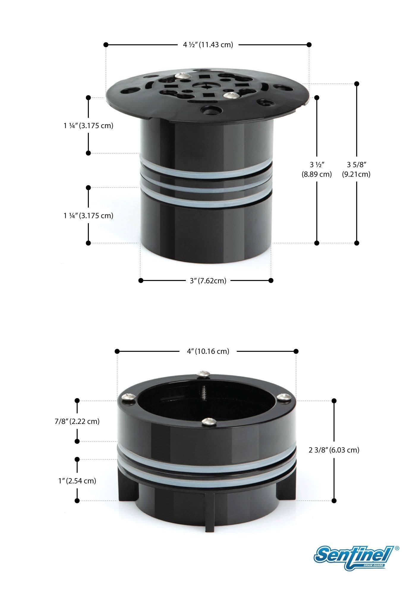 Sentinel Drain Guard Sewer Backflow Preventer for 3