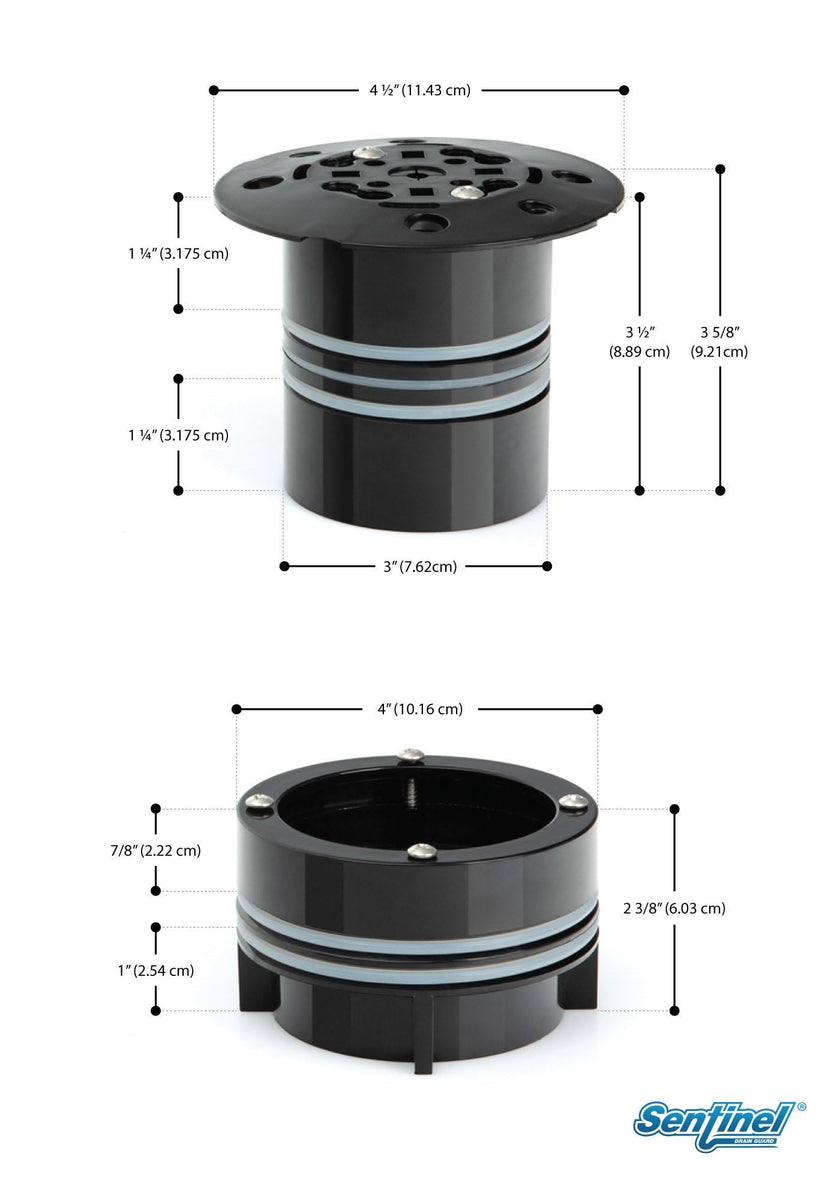 Sentinel Drain Guard Sewer Backflow Preventer for 3