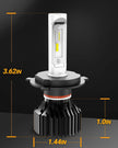 SEALIGHT H4/9003/HB2 LED Headlight Bulbs 50000 Lumens 800% Brightness, X1 Dual High/Low Beam LED Headlights Conversion Kit, 6000K Xenon White, H4 Halogen Replacement, IP67 Waterproof, Pack of 2 🍁 All In One Marketplace Canada