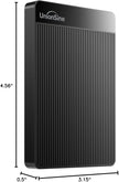UnionSine 2TB Ultra Slim Portable External Hard Drive HDD-USB 3.0 Storage for PC, Mac, Laptop, PS4, Xbox one, Xbox 360-(Black) 🍁 All In One Marketplace Canada
