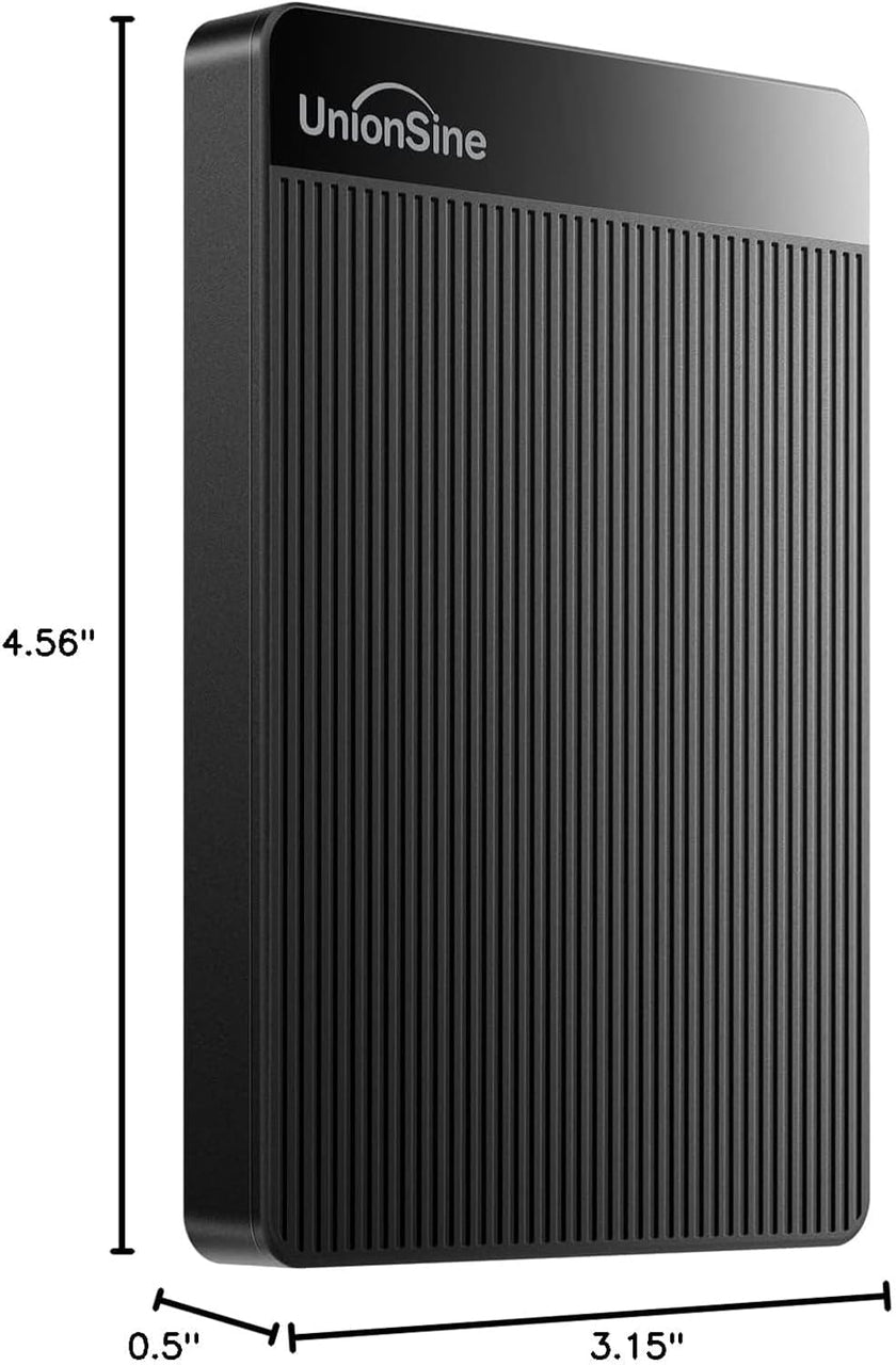 UnionSine 2TB Ultra Slim Portable External Hard Drive HDD-USB 3.0 Storage for PC, Mac, Laptop, PS4, Xbox one, Xbox 360-(Black) 🍁 All In One Marketplace Canada
