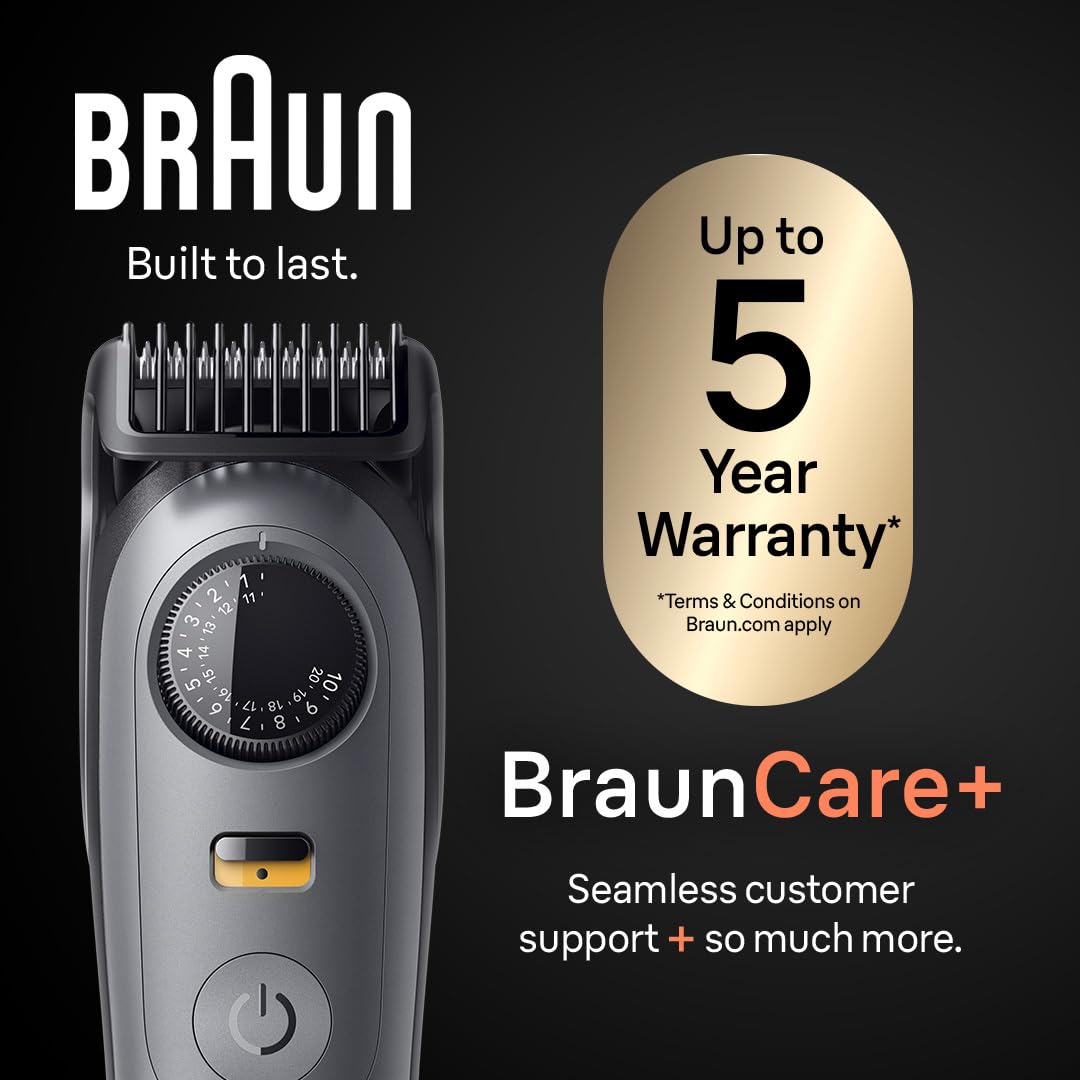 Braun All-in-One Series 5 Trimmer Kit, 40 Lengths, Ultra Sharp Blade, AIO 5510, Moonstone Grey 🍁 All In One Marketplace Canada