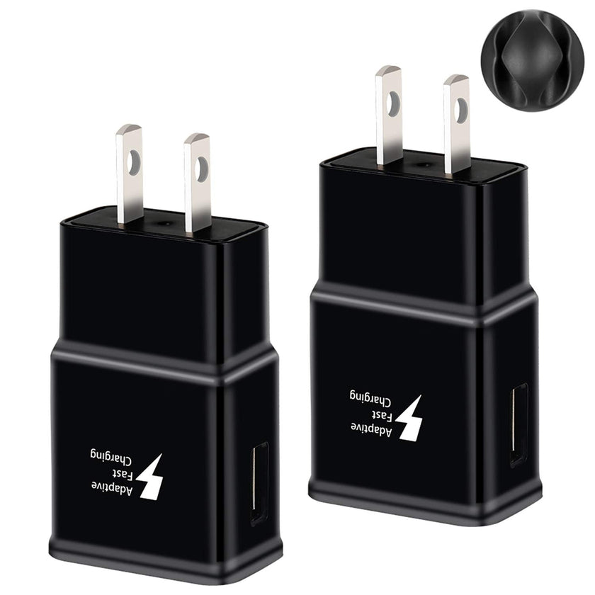 Fast Charging Block, USB Adaptive Fast Charger Box Android Cell Phone Wall Quick Tablet Charger Plug Adapter Compatible Samsung Galaxy S10 S9 S8 S7 A13 A16 Note 8 9 10 LG G7 Plus EP-TA20JBE (2 Pack) 🍁 All In One Marketplace Canada