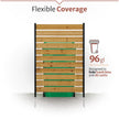 5ft H x 3.2ft W (1 Panel) No Dig Enclo Concord Cedar Wood Privacy Screen, Great to Hide Trash Cans, Decorative Patio Privacy Screen, Outdoor Fence, Air Conditioner Fence, EC18022 🍁 All In One Marketplace Canada