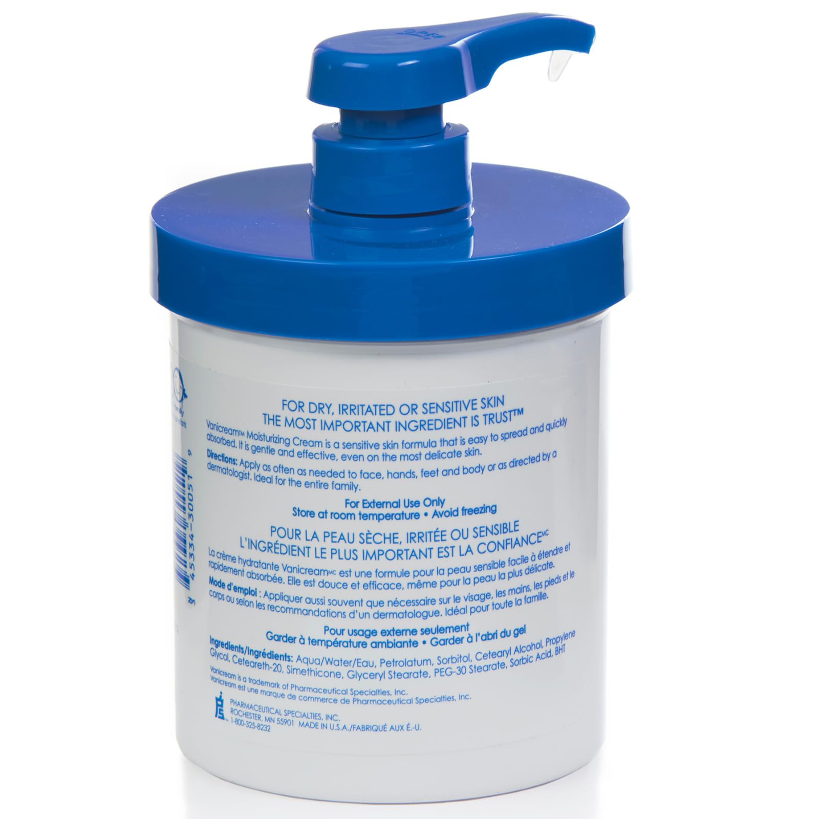 Vanicream Moisturizing Cream, 453 g – Long-Lasting Hydration for Dry, Sensitive, Irritated Skin, Face, Hands & Body, Non-Greasy, Kid-Friendly, Dermatologist Tested 🍁 All In One Marketplace Canada