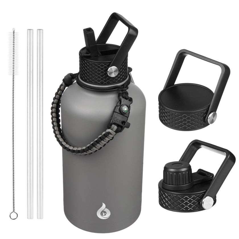 BJPKPK 64oz Insulated Water Bottle, Half Gallon Water Jug with Straw Lid 🍁 All In One Marketplace Canada
