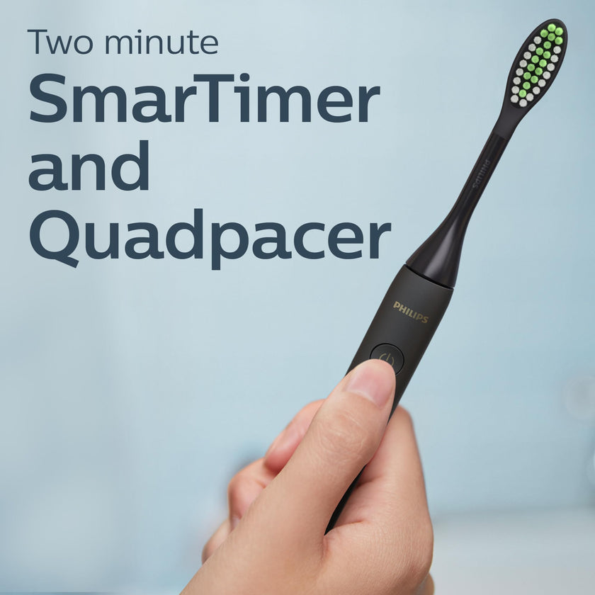 Philips One by Sonicare Rechargeable Toothbrush, 1 Brush Head, Black 🍁 All In One Marketplace Canada